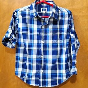 Janie and Jack plaid button down shirt